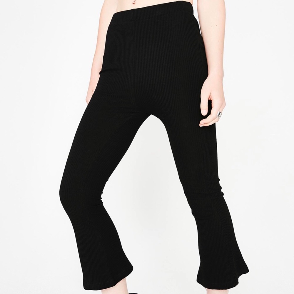 NWT Dolls Kill Ribbed Culottes